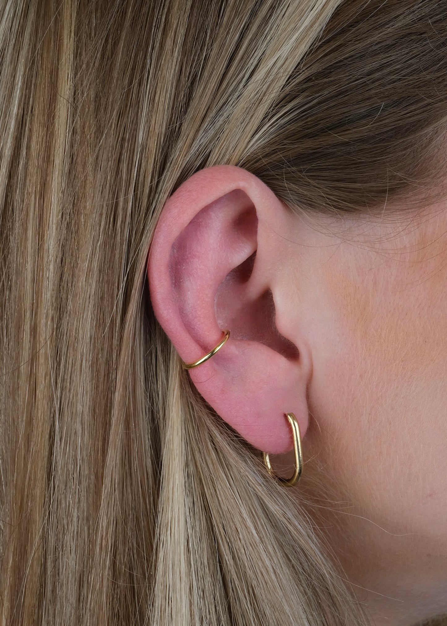 Boucles d'oreilles à clip trombone en acier petite taille