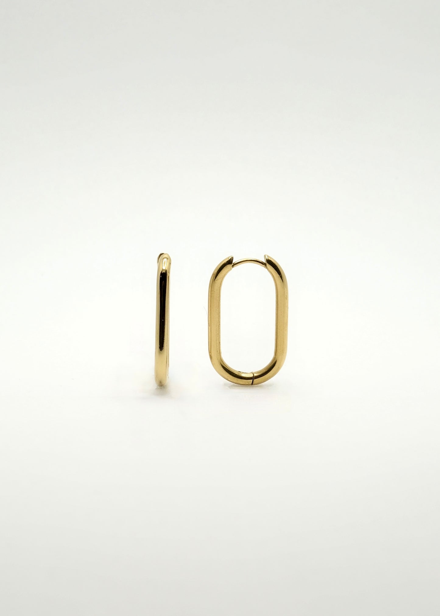 Boucles d'oreilles à clip trombone en acier