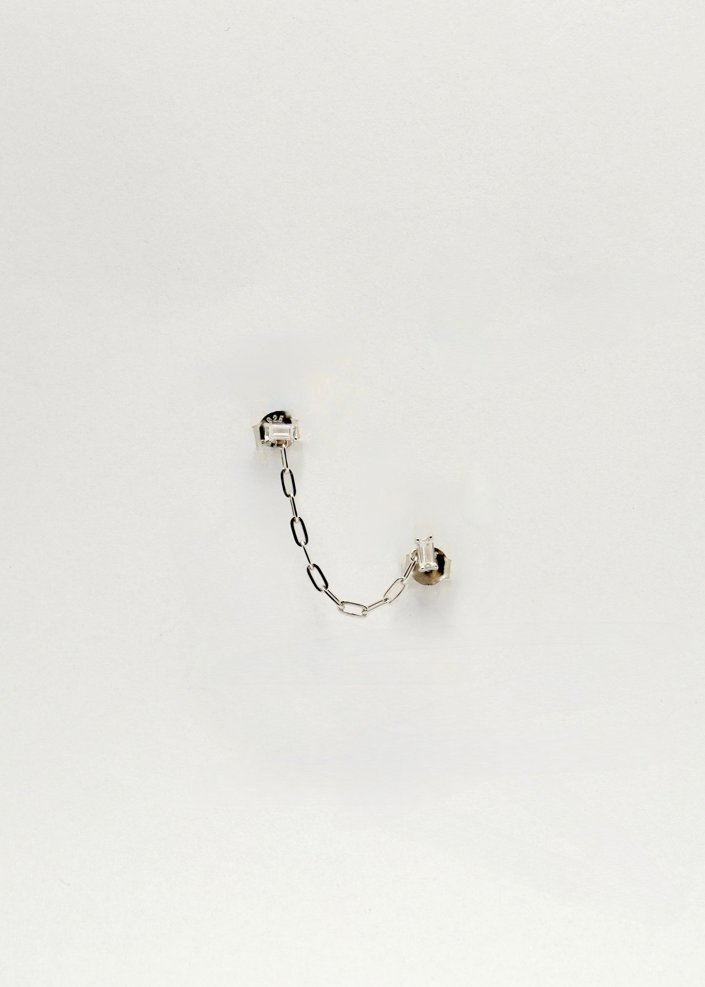 Clou d'oreille trous multiples la pièce en argent et argent plaqué or