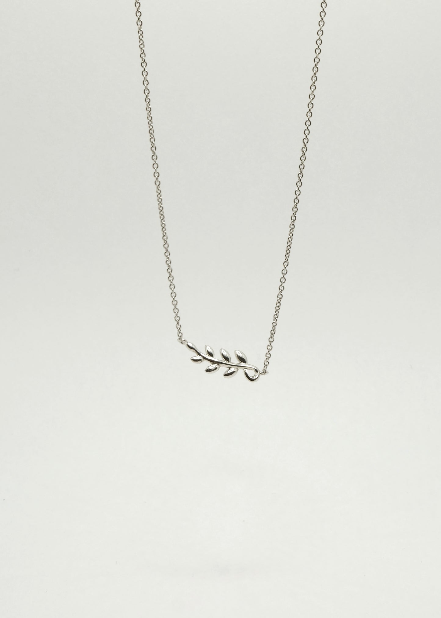 Collier Feuille d'Olivier en argent