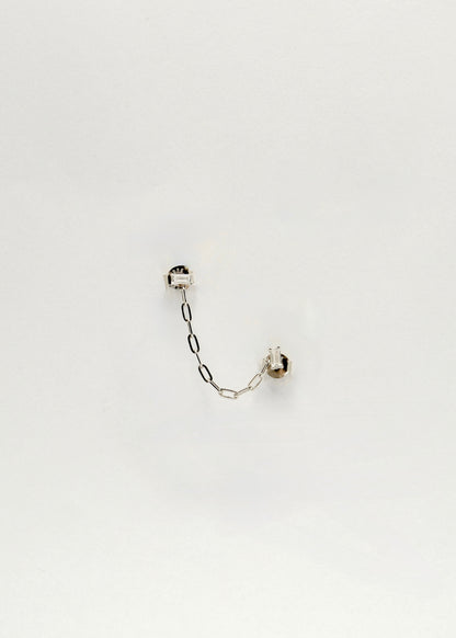 Clou d'oreille trous multiples la pièce en argent et argent plaqué or