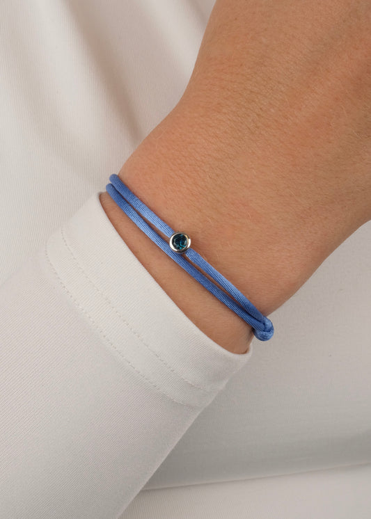 Bracelet sur cordon - IT'S A BOY en argent sterling rhodié