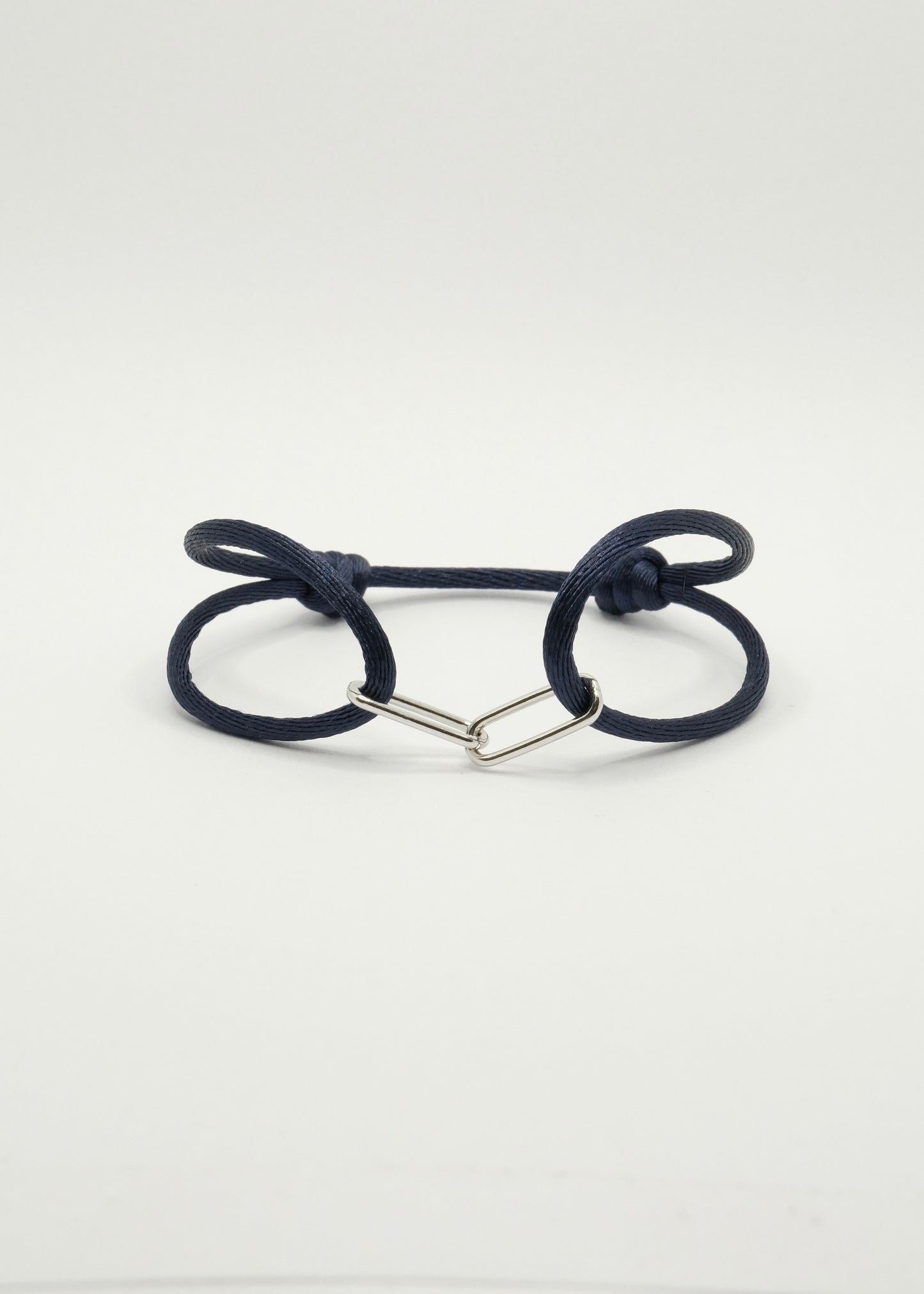 Bracelet sur cordon "Close Forever" en argent rhodié et plaqué or