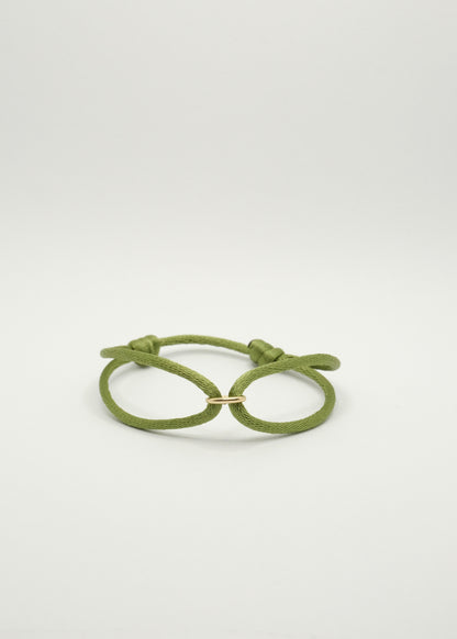 Bracelet sur cordon avec maillon en chaîne d'ancre en or