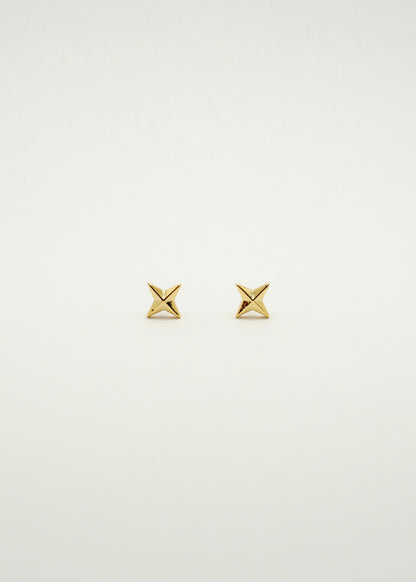 Clous d'oreilles étoiles en cuivre et or plaqué