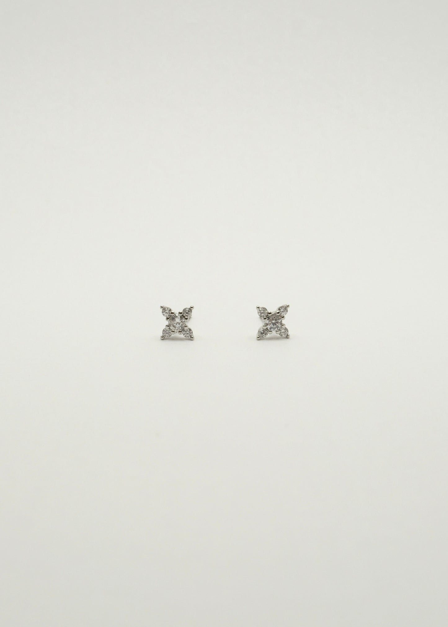 Clous d'oreilles étoiles brillantes en cuivre et or plaqué