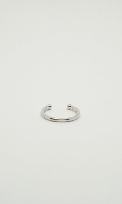 Manchette d'oreille classique en argent et plaqué or