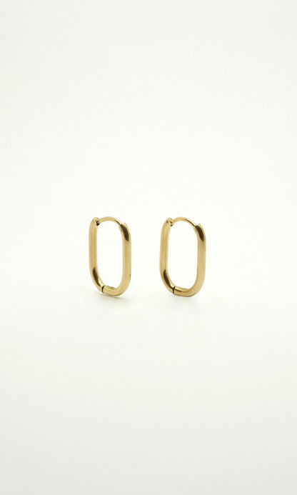 Oval hoops in stainless steel